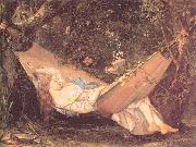 Courbet, Gustave The Hammock china oil painting artist